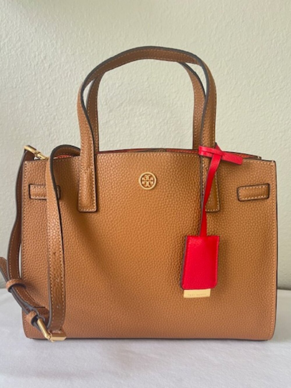 Tory Burch Walker Small Satchel Women's Handbag - Moose
